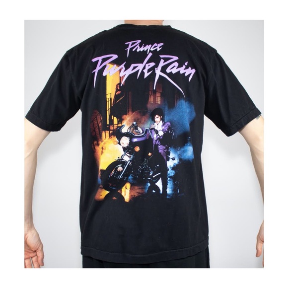 Prince Purple Rain Single Stitch The Roxx Tee - Picture 2 of 2